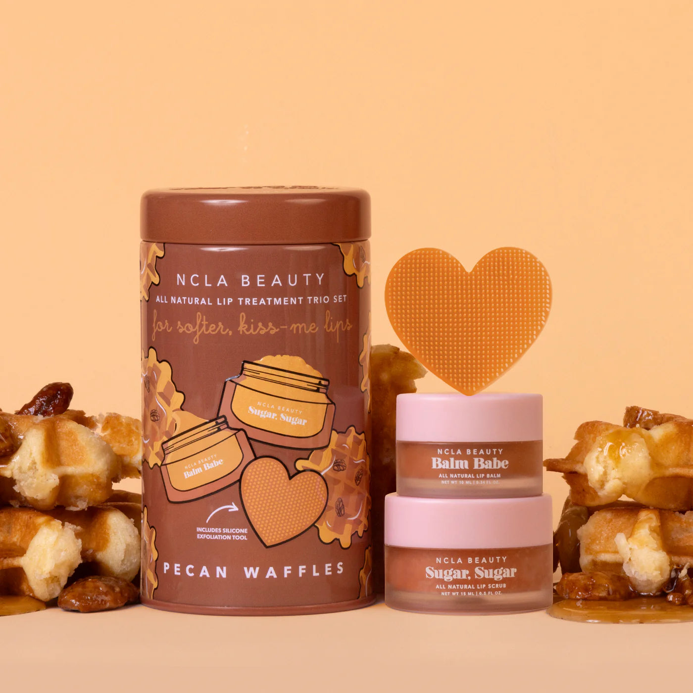 NCLA Beauty Pecan Waffles Lip Care Duo + Lip Scrubber