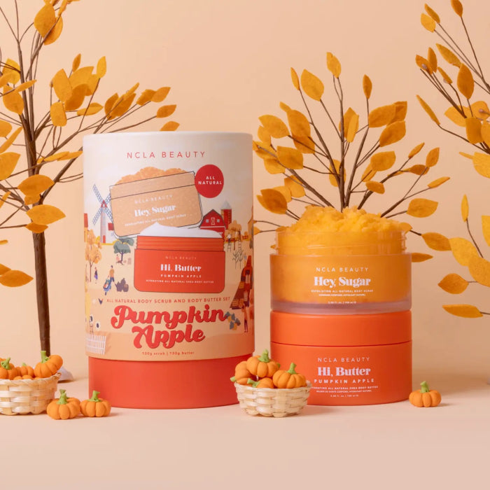 NCLA Beauty Pumpkin Apple Body Scrub + Body Butter Set