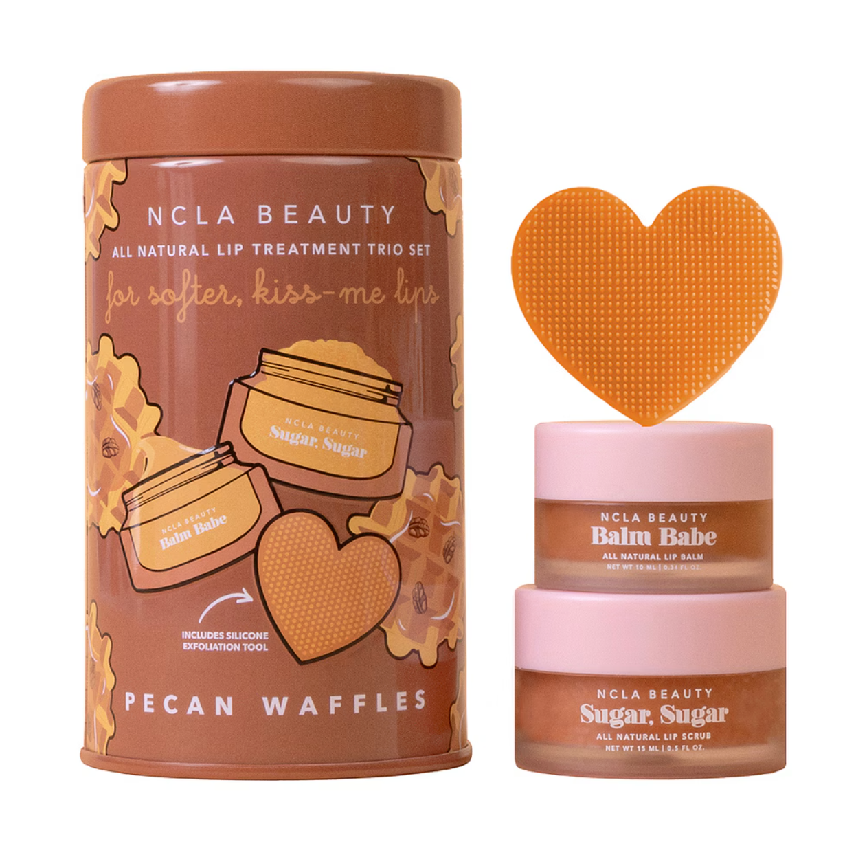 NCLA Beauty Pecan Waffles Lip Care Duo + Lip Scrubber