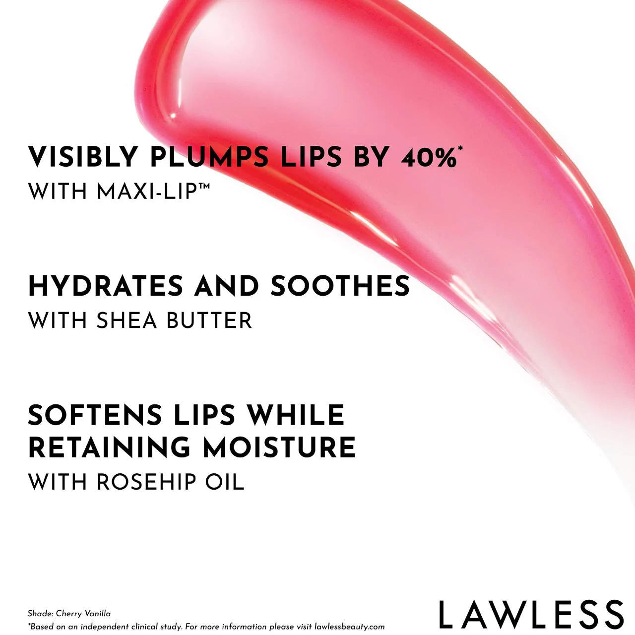 LAWLESS Forget The Filler Lip Plumper Line Smoothing Gloss