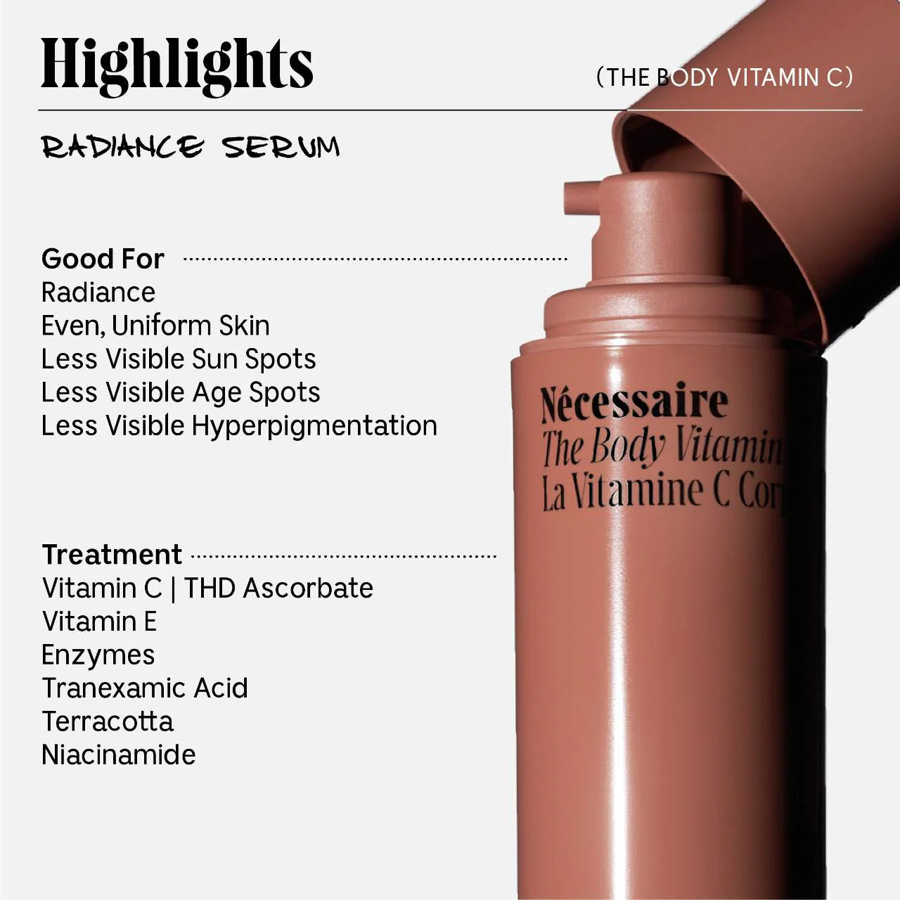 Nécessaire The Body Vitamin C - Radiance Serum